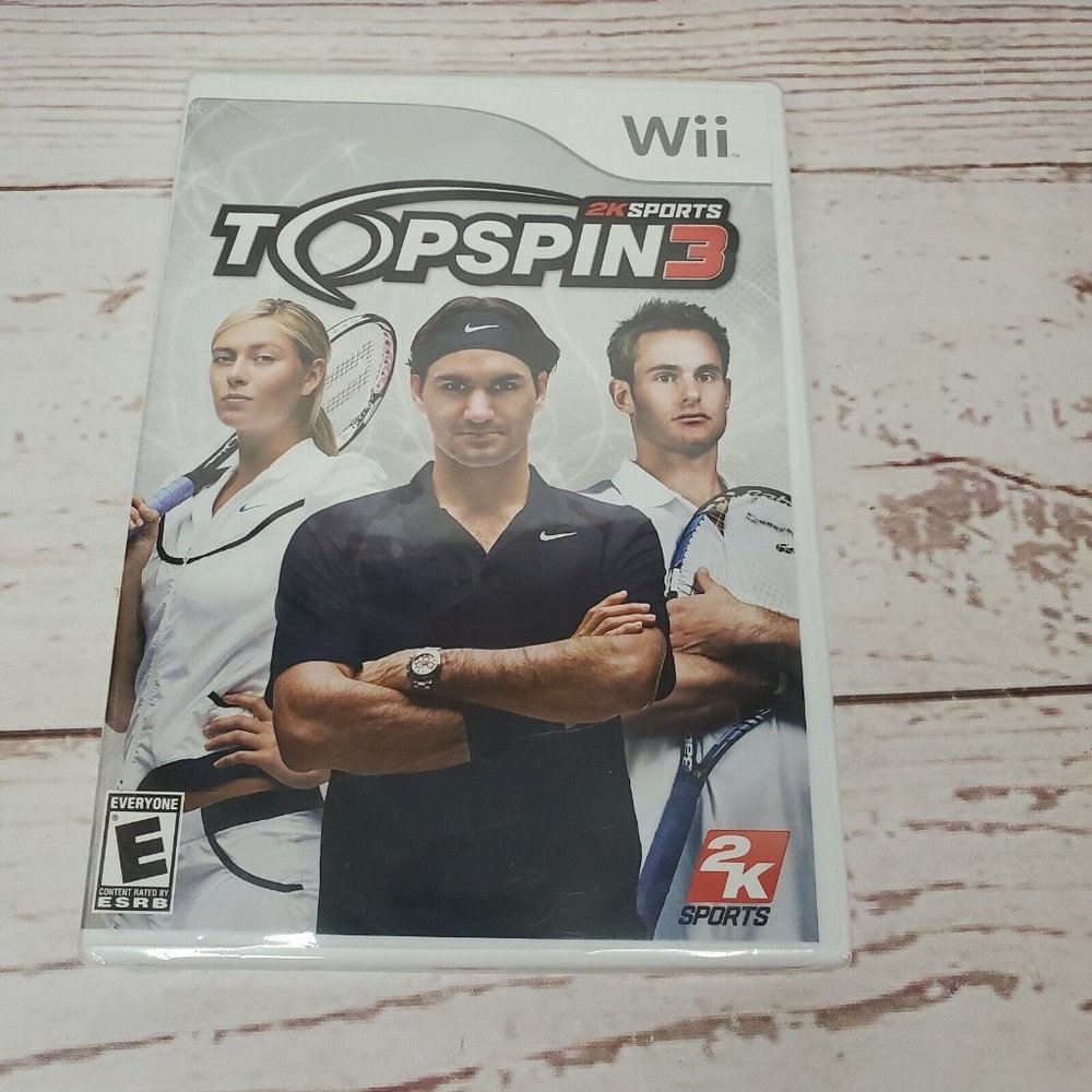 2008 2K Sports Top Spin 3 Nintendo Wii Video Game Made in USA